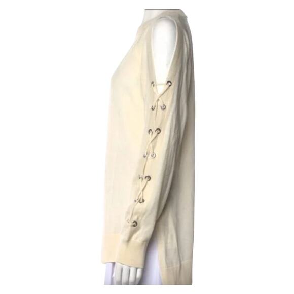 All Saints Tops - All Saints Merino Wool Long Sleeve Cut Out Cold Shoulder Top Size Small